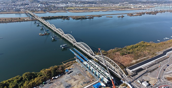 伊勢大橋長良川鋼上部工事