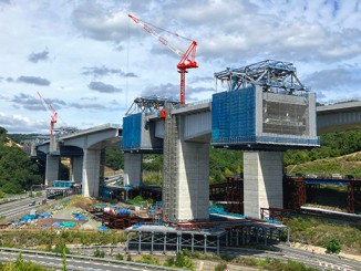 大成建設成合第一高架橋工事