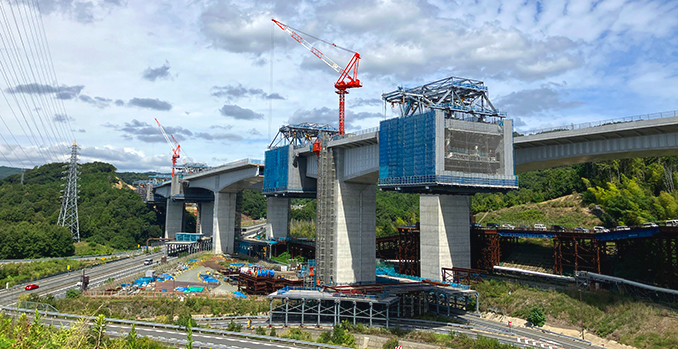 大成建設成合第一高架橋工事